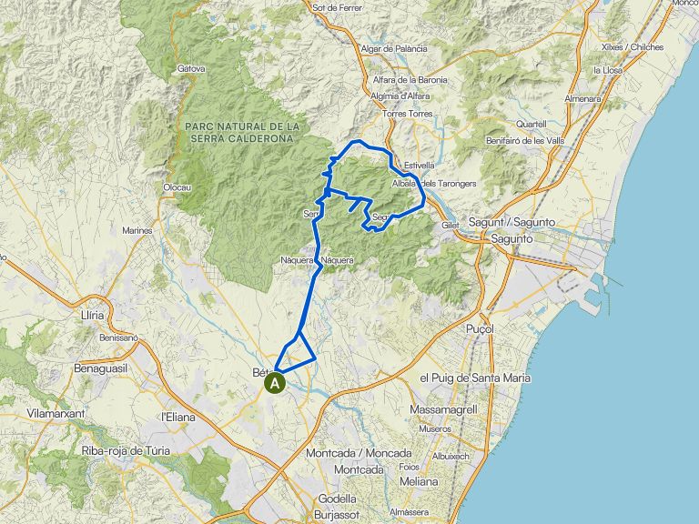 Parque Natural de la Serra Calderona — Ruta circular desde Bétera ...